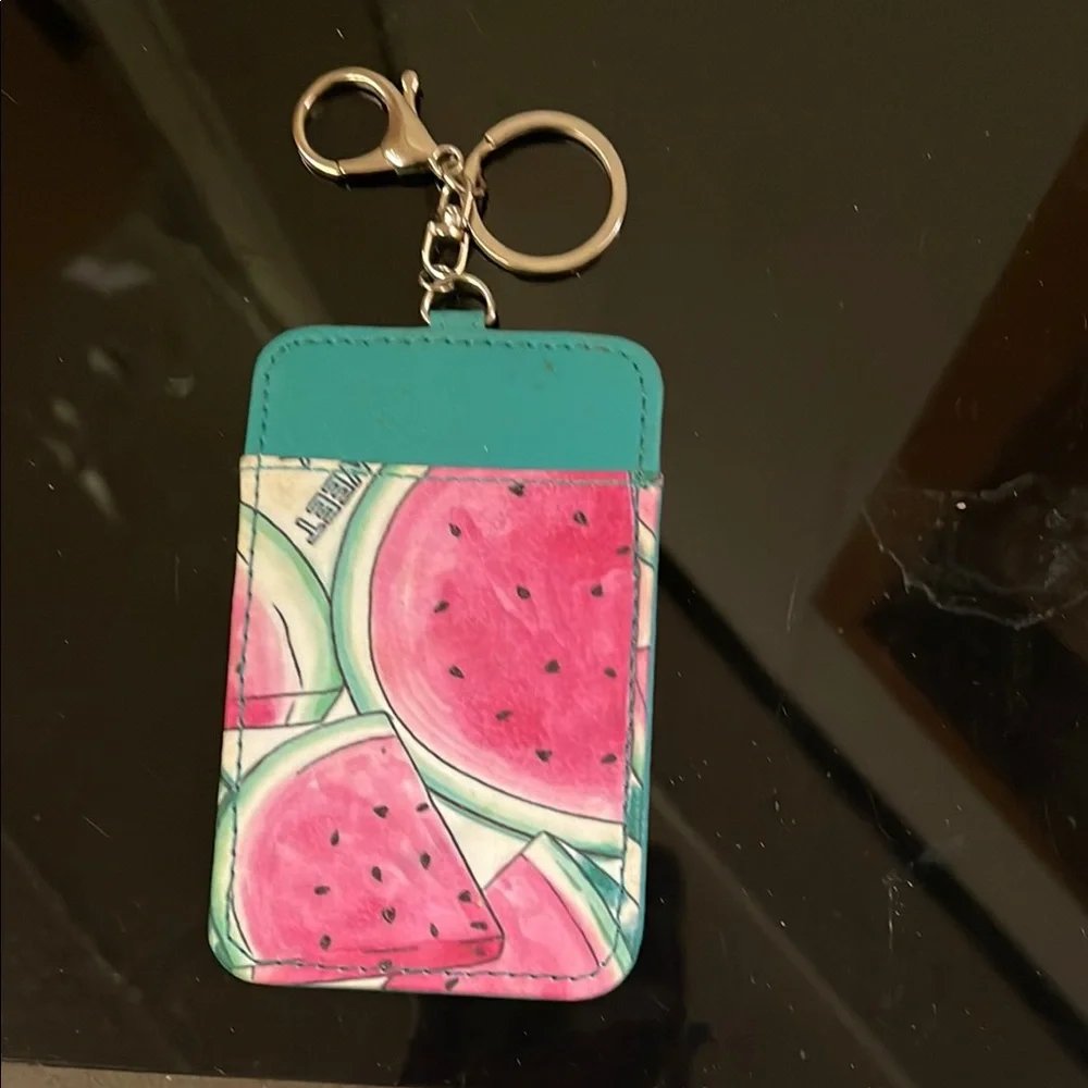 Watermelon Pattern Phone Pouch with Keychain